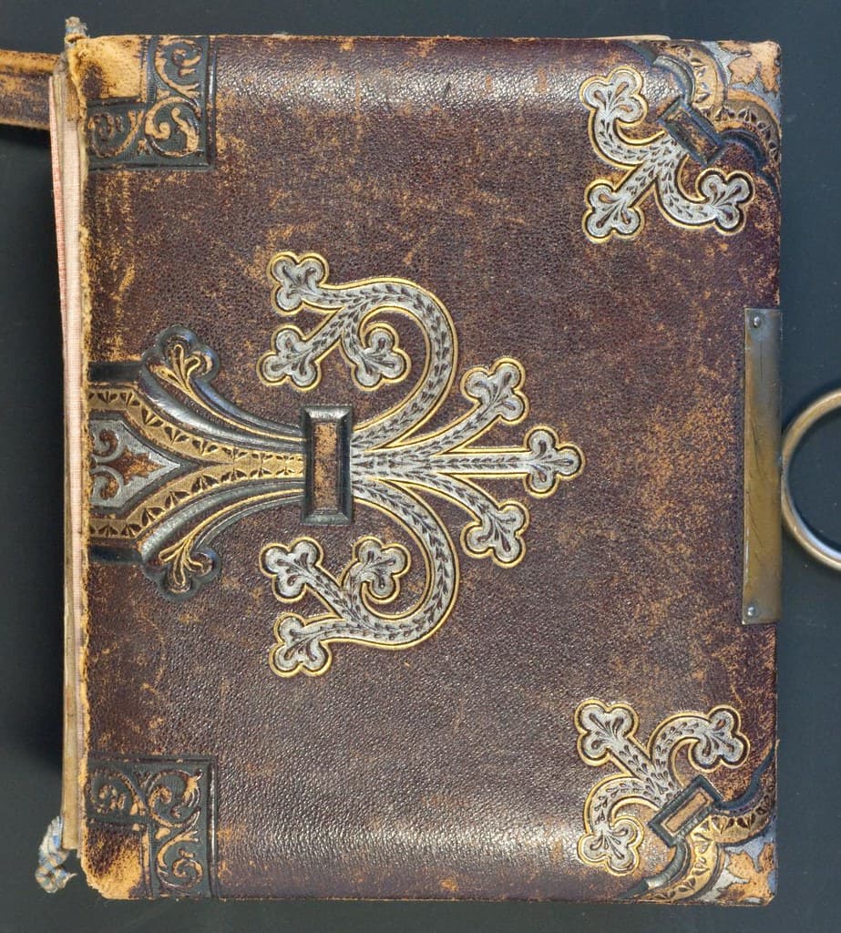 Family photo album gathered for a BioTribute gallery